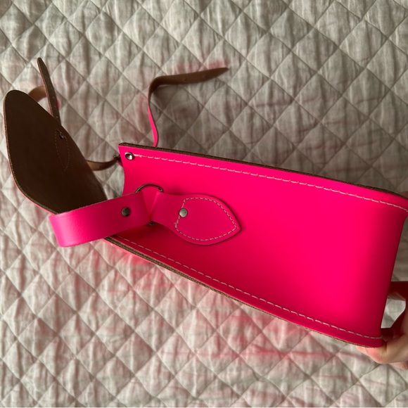 The Cambridge satchel company electric pink messenger bag purse - Picture 12 of 13